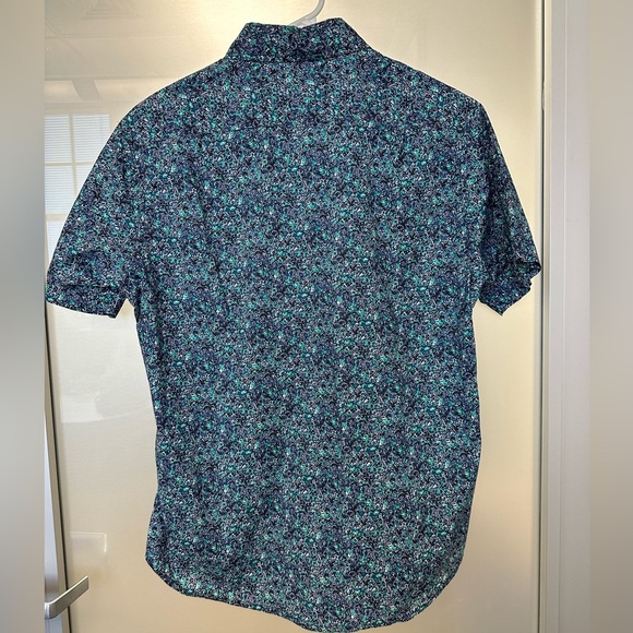 Bonobos Slim fit blue floral print button up size Small - Picture 4 of 4
